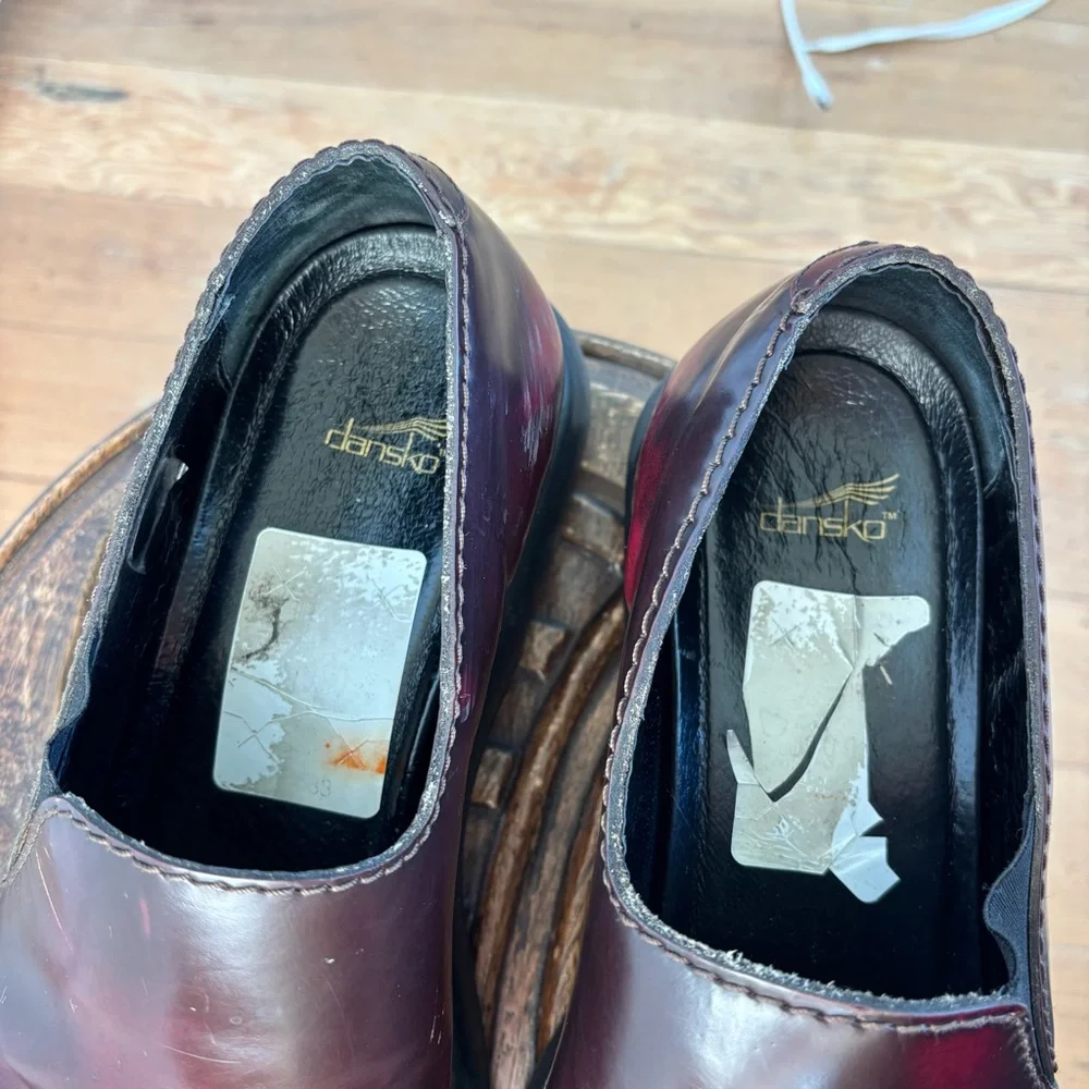 Y2K 90s Chunky vintage grunge Dansko leather platform clogs shoes | Sz 12 / 42
